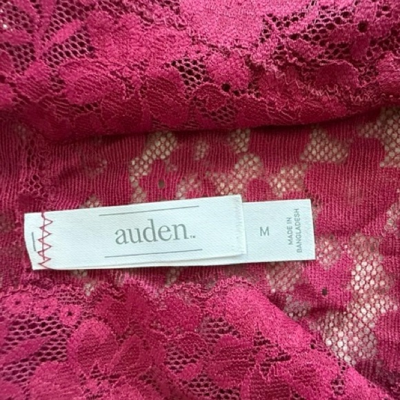 Auden Women's Burgundy Lace Panties - Picture 3 of 5